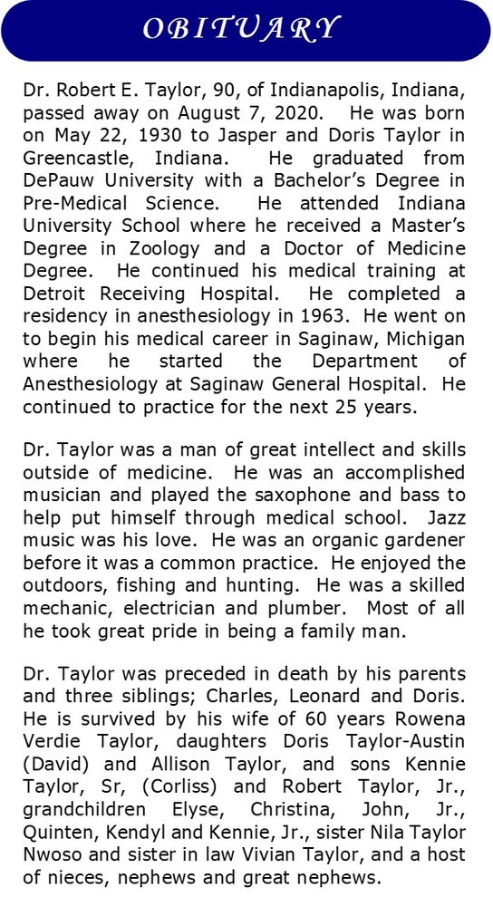 Dr. Robert Taylor Sr.